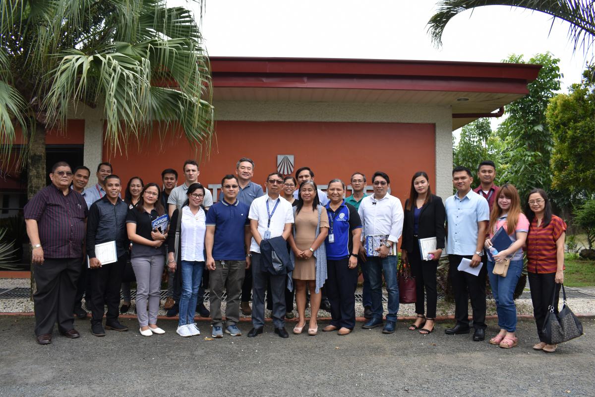 TESDA Laguna Provincial Director Pascual Arriola and DTS focal persons Mss. Imee Sigua and Bing Gallego
