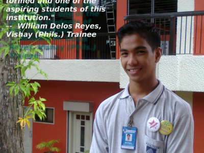 William Delos Reyes. Vishay (Phils.) Trainee