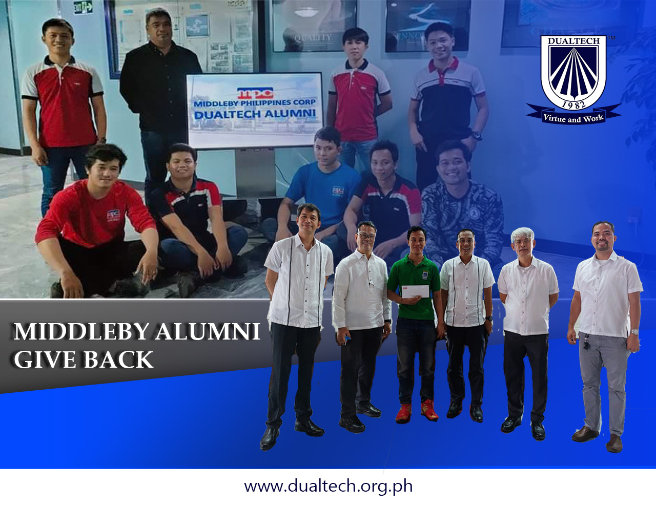 MIDDLEBY ALUMNI GIVE BACK Dualtech Training Center